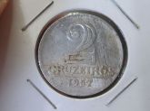 2 Cruzeiros - 1957 - Alumínio - melhor data - MBC - 497L