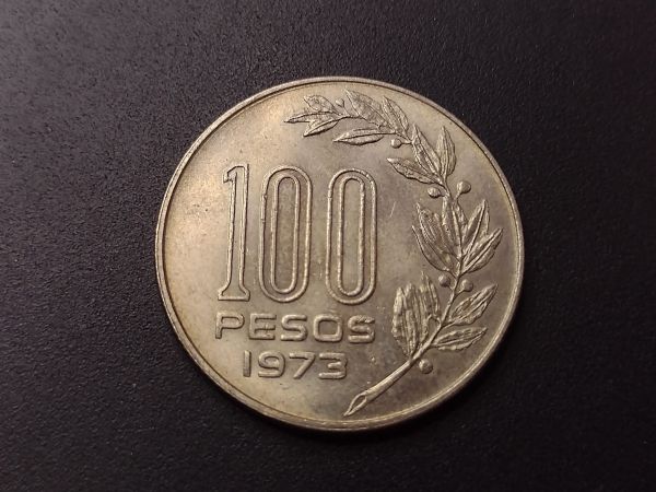 Chile 100 pesos - 1973 - CuNi - 990L -