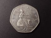 Inglaterra 50 Pence 2007 - CuNi - 980L -